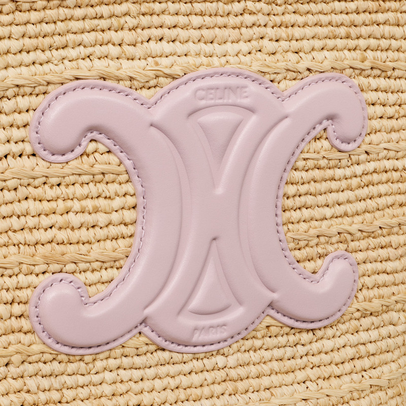 TEEN SUPPLE CELINE CLASSIC PANIER IN Raffia and calfskin 5