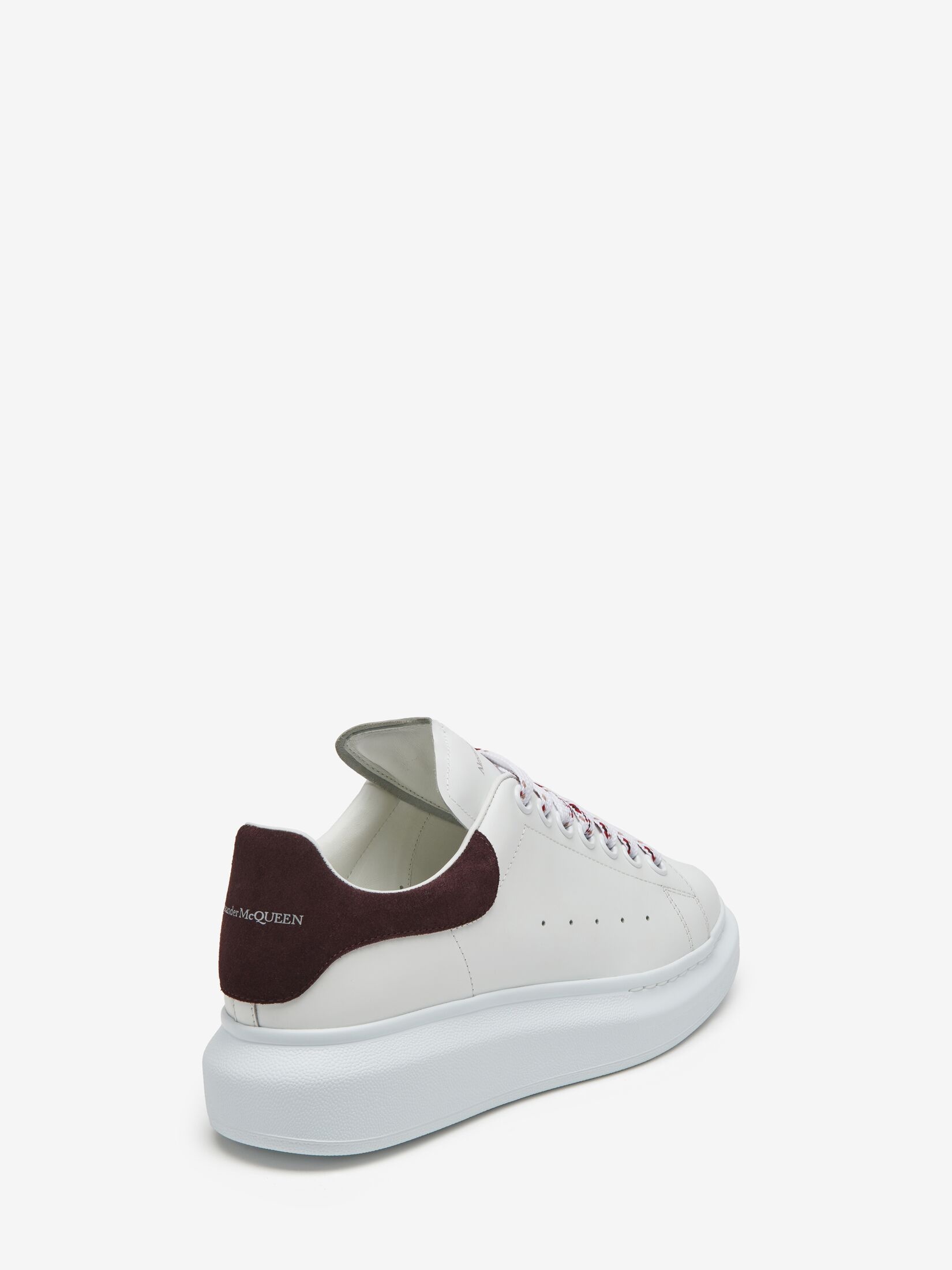 Women's Oversized Sneaker in White/dark Burgundy - 3