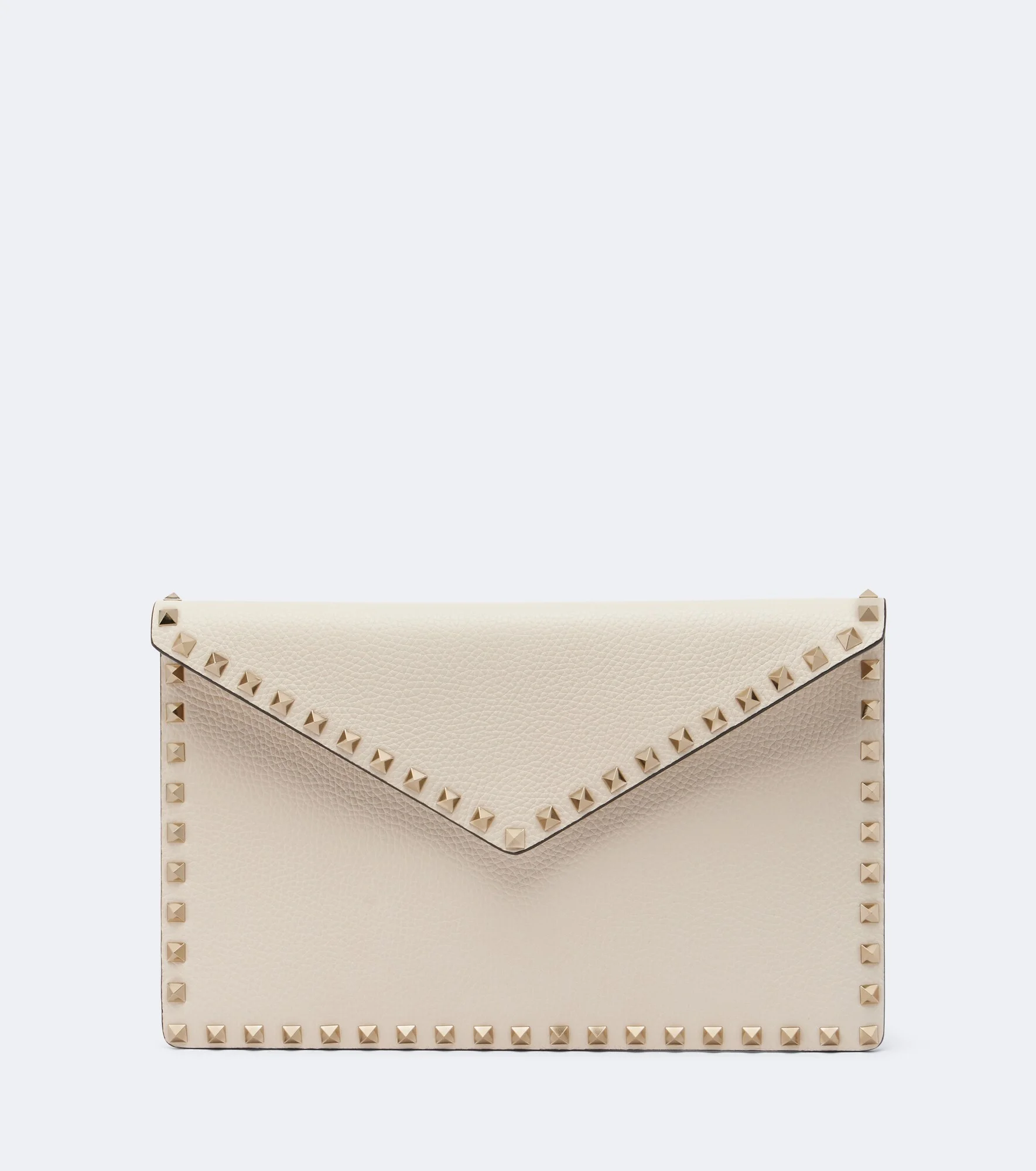 Rockstud Large leather pouch - 1