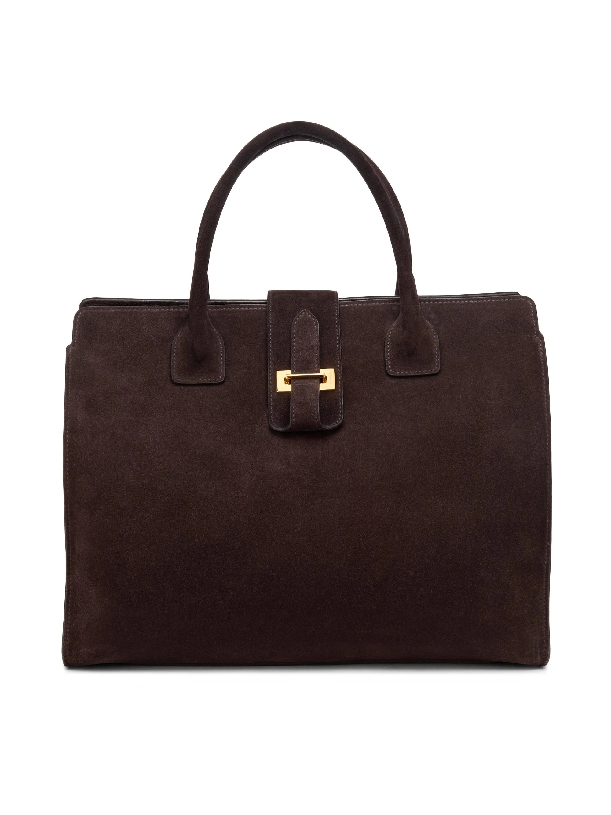 Women's Lou Suede Tote Bag - Espresso - 1