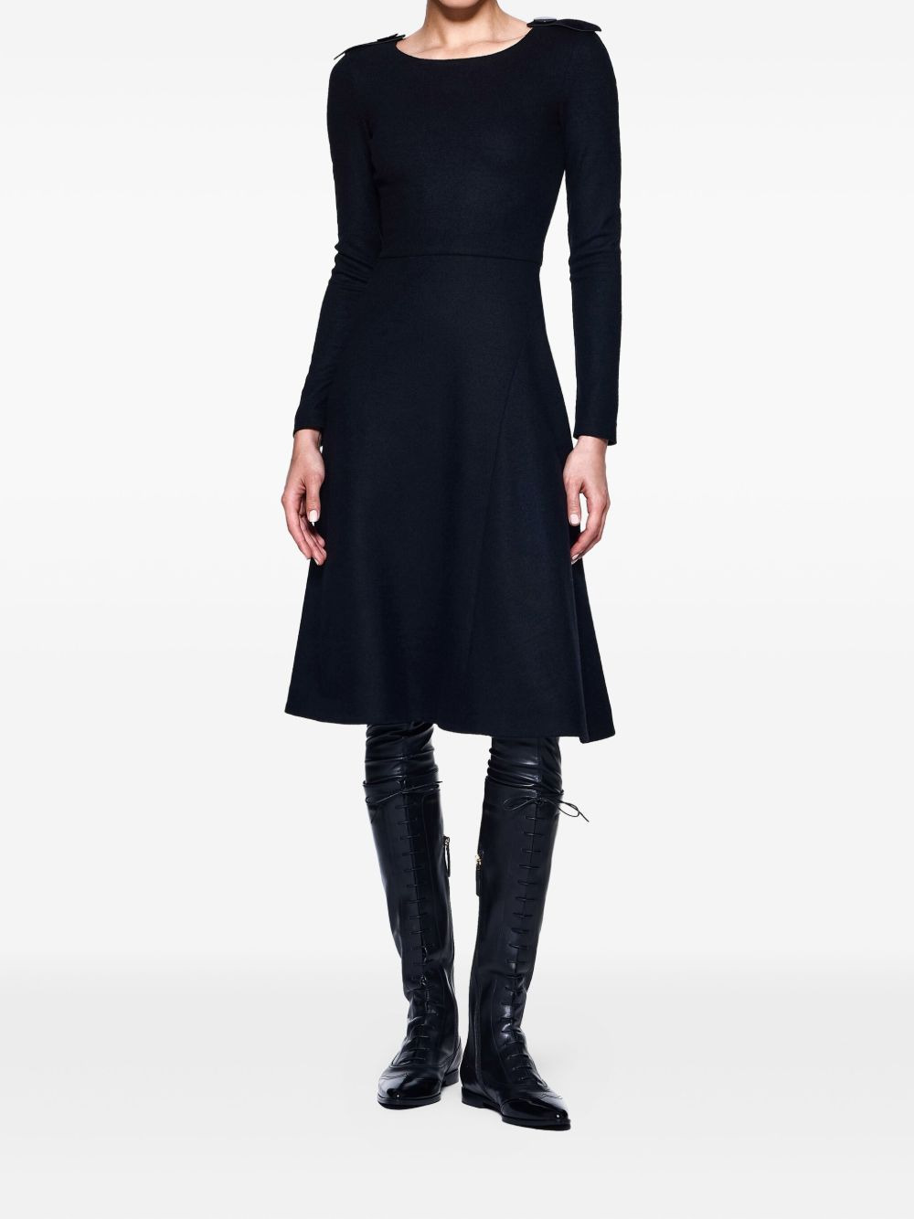 wool midi dress - 2