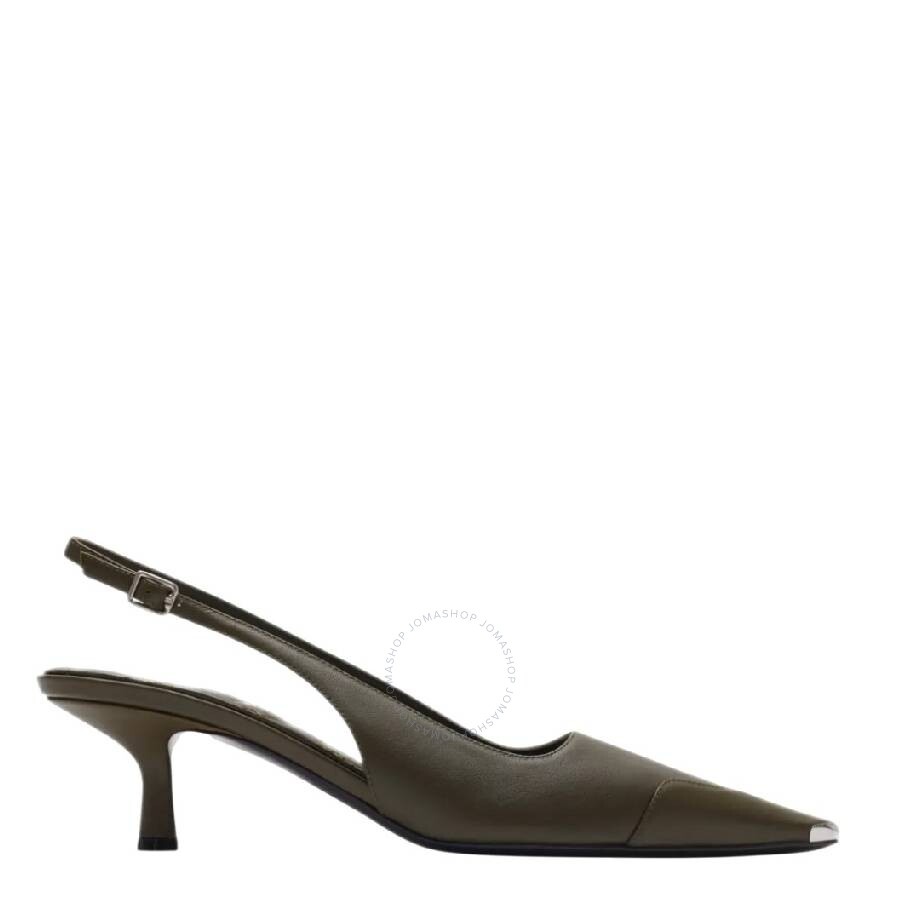 Burberry Chisel Buckle Fastening Leather Pumps - 1