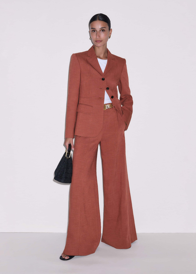 Tailored Wide Trouser + Slim Contour Blazer Suit 1