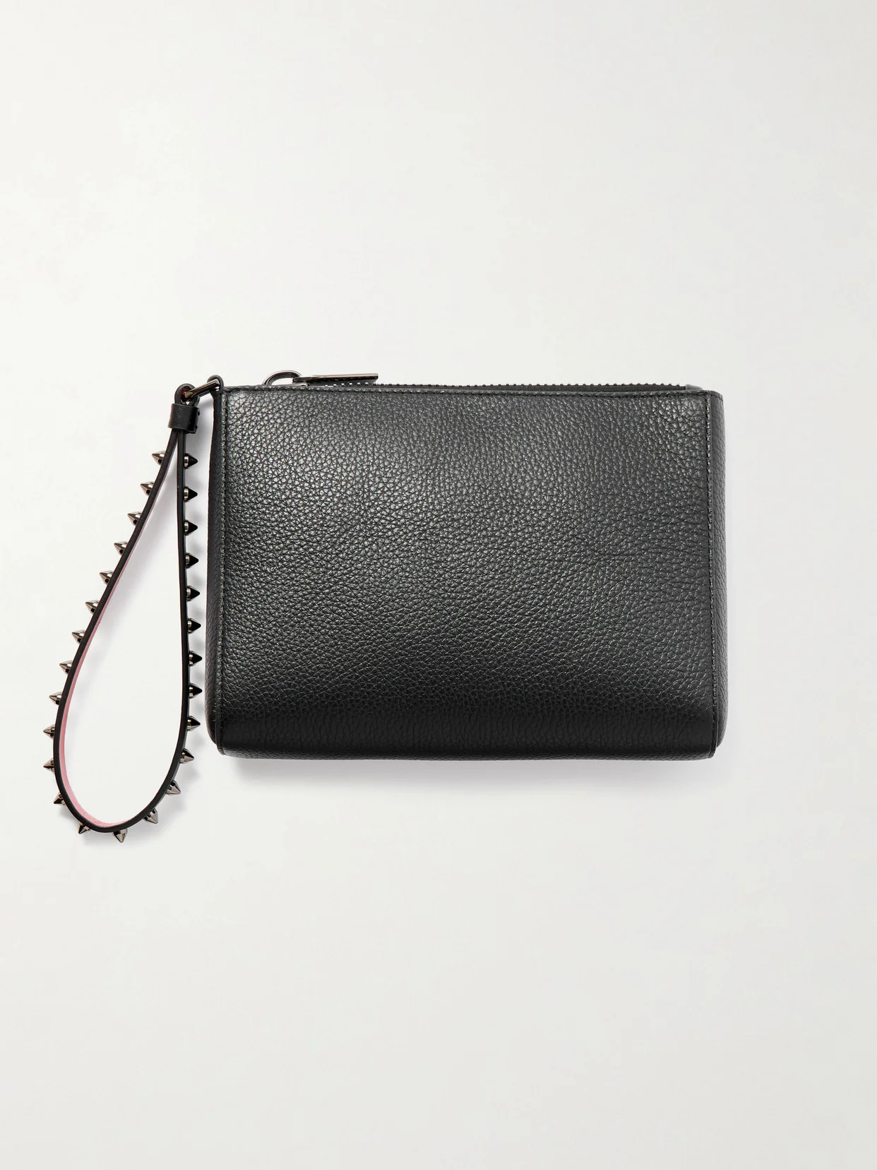 Cabata Studded Textured-leather Clutch - 1