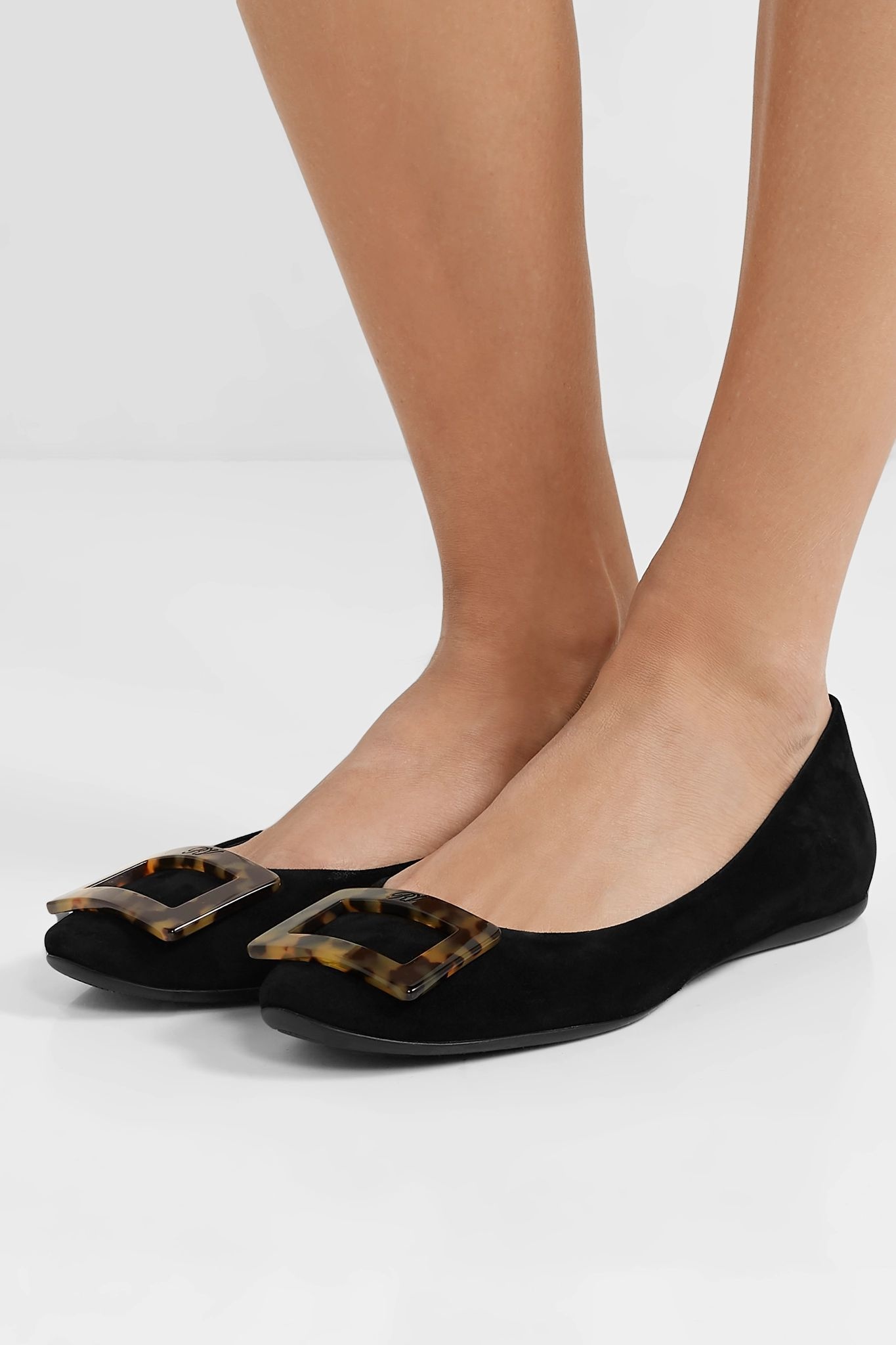 Gommette embellished suede ballet flats - 2