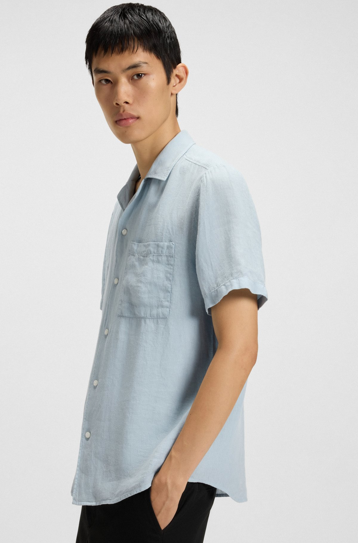 RELAXED-FIT MULTI-OCCASIONAL SHIRT IN LINEN - 6