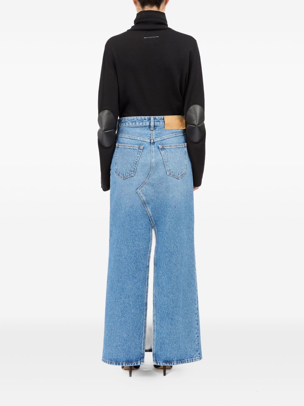 cotton denim skirt - 4