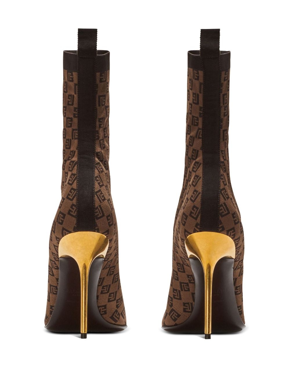 Skye 95mm monogram-jacquard boots - 3
