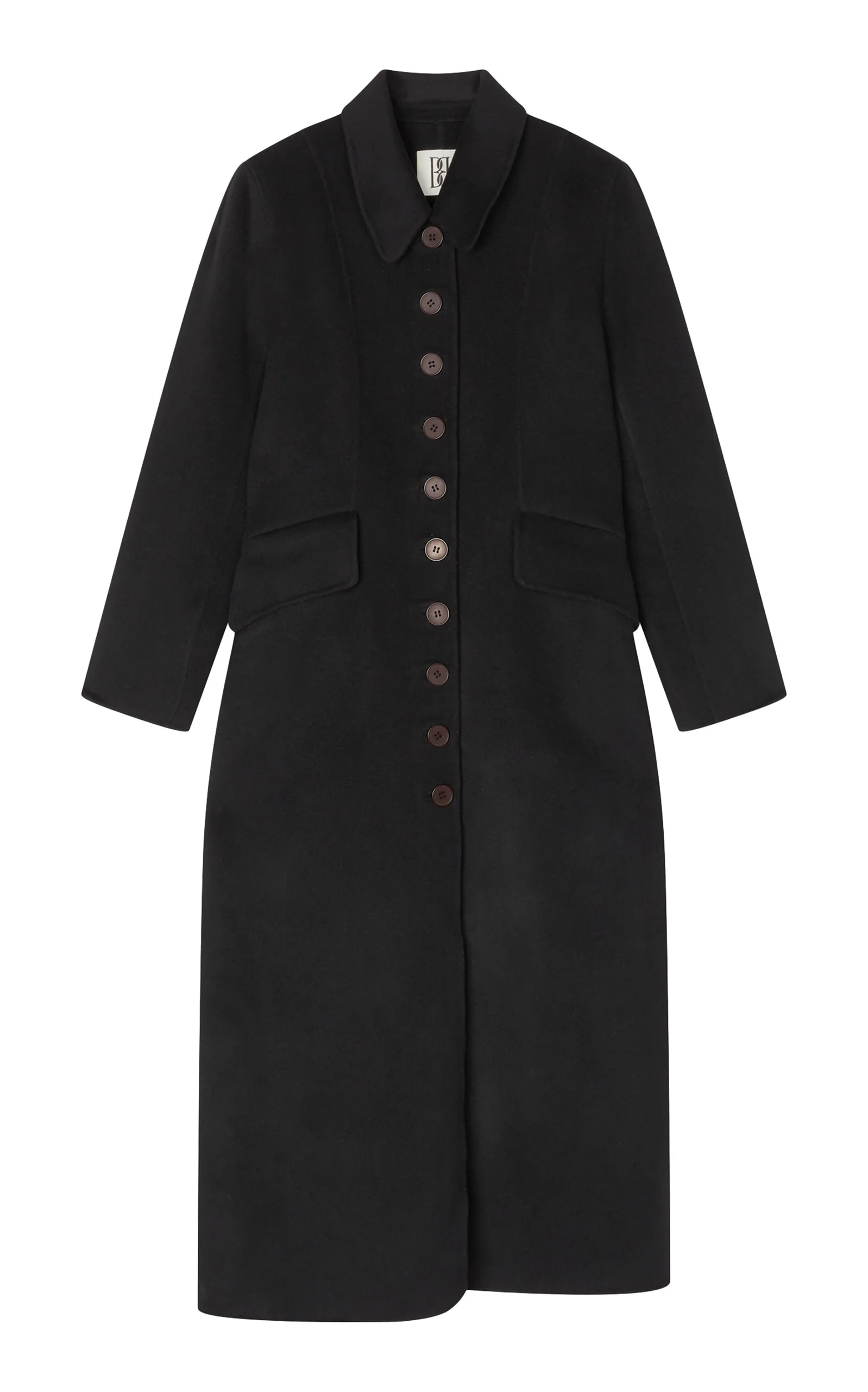 Magdalena Single-Breasted Wool Coat black - 1