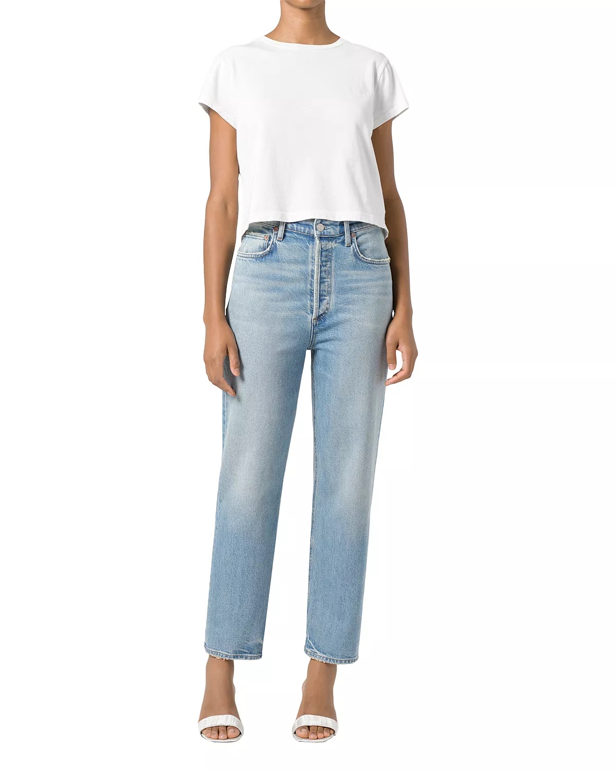 90's High Rise Straight Leg Jeans in Ripple - 2