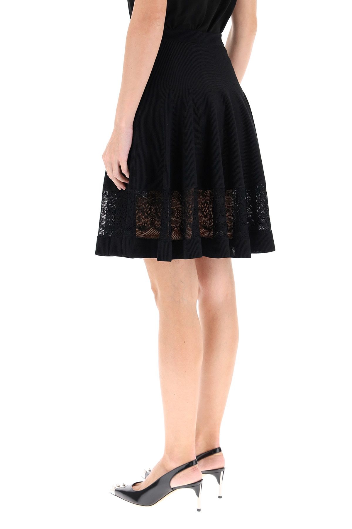 MINI SKIRT WITH LACE - 4