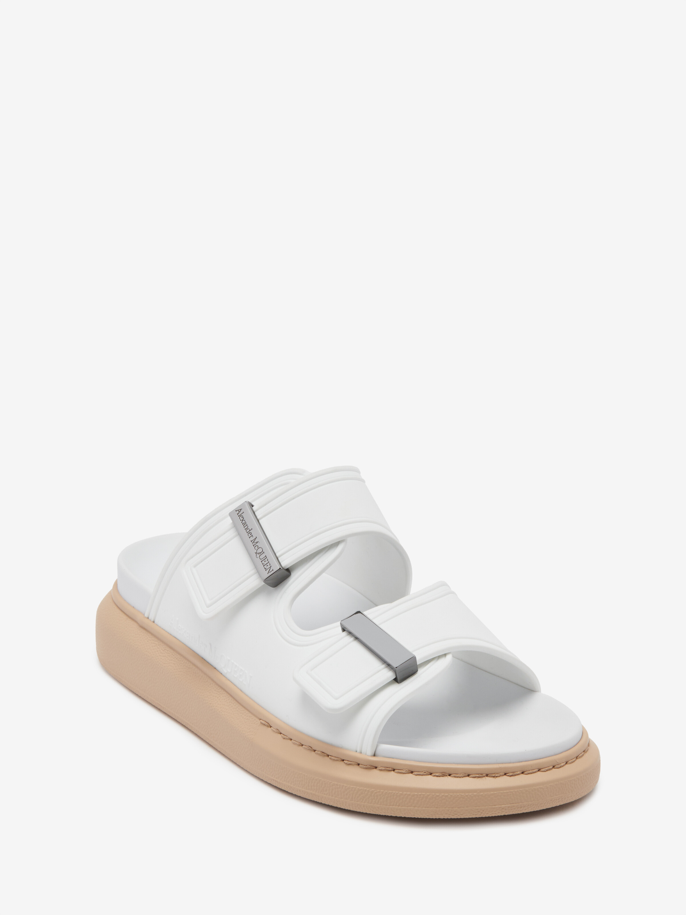 Women's Hybrid Slide in Ivory/blush - 5