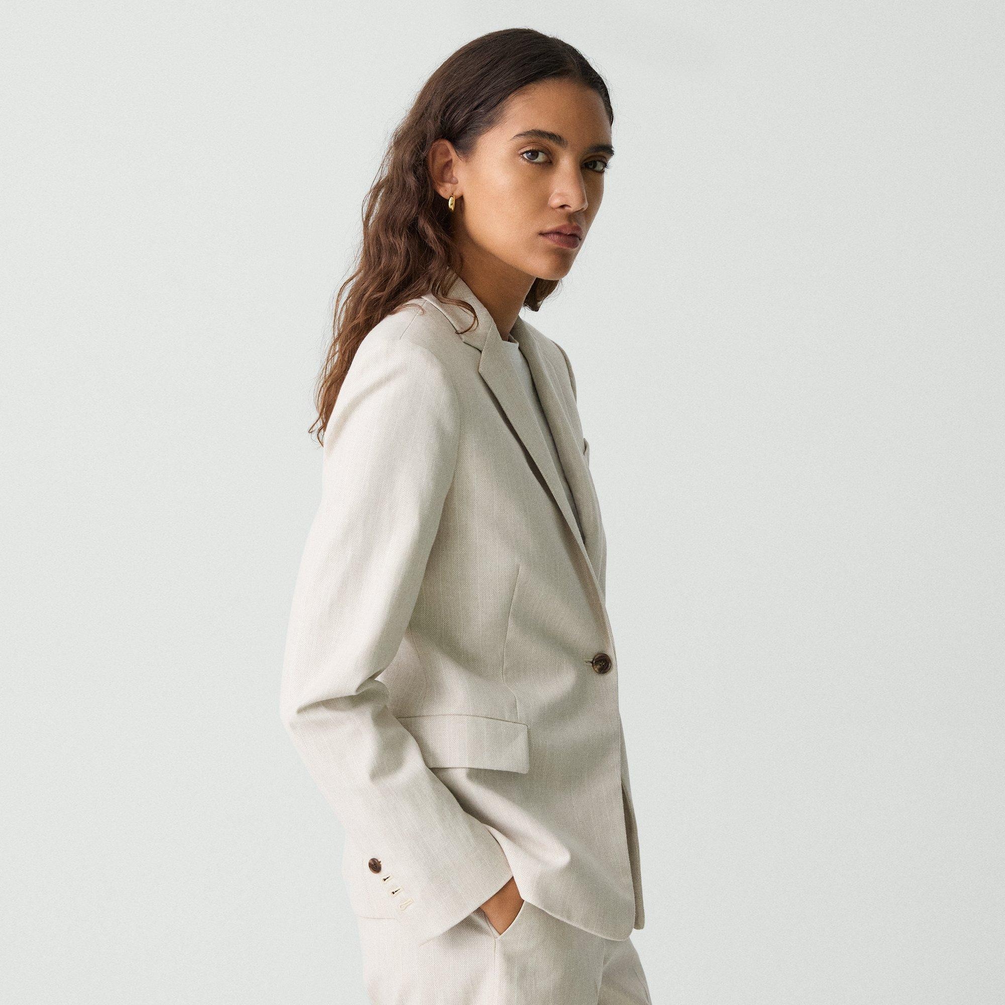 Slim Blazer in Striped Canvas - 3