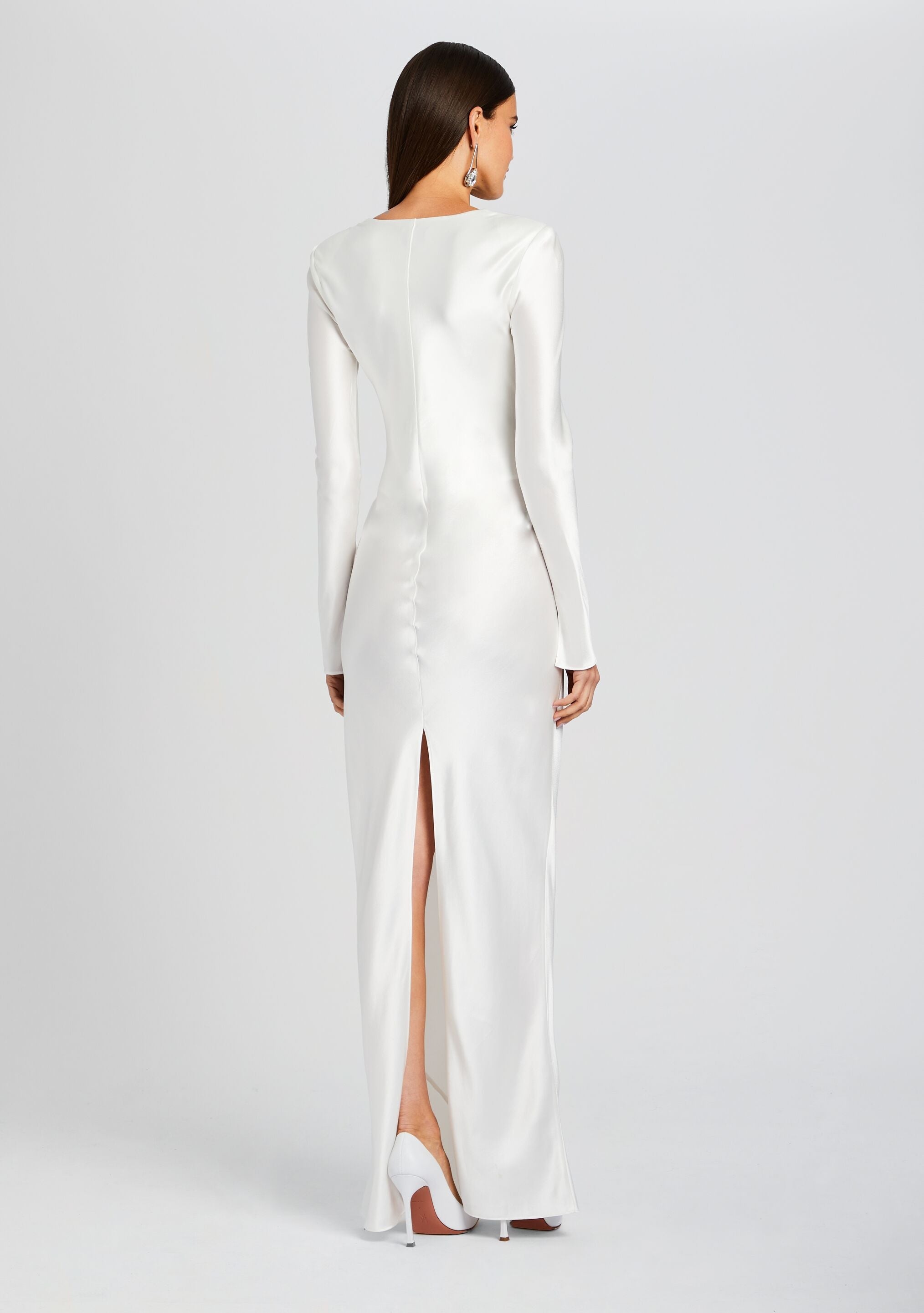 ANNA COWL EVENING DRESS - 4