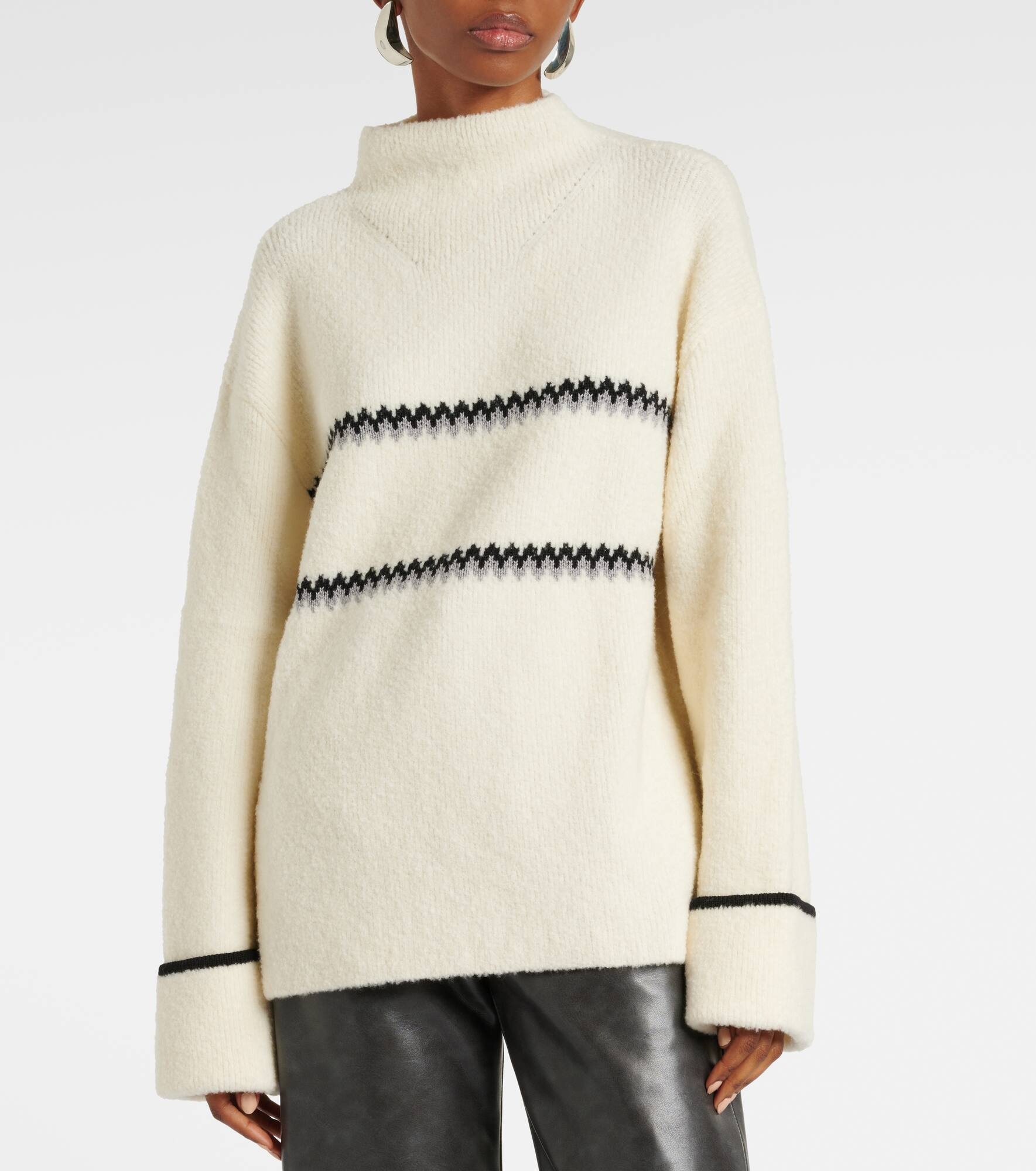 White Label Anne Fair Isle wool-blend sweater - 6
