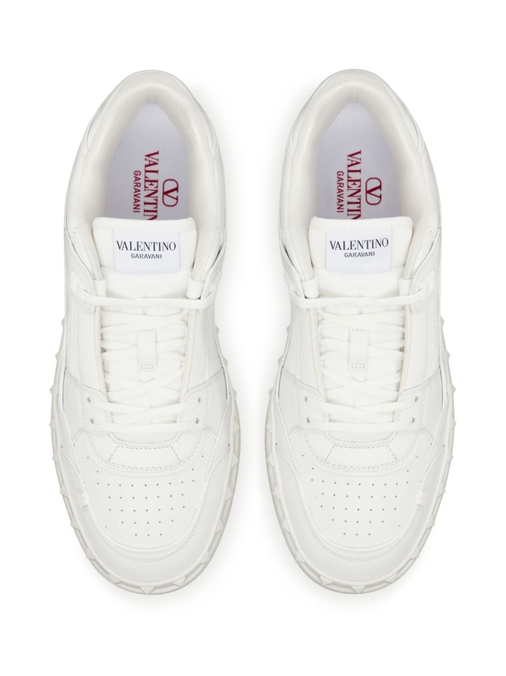 Rockstud low-top leather sneakers - 4