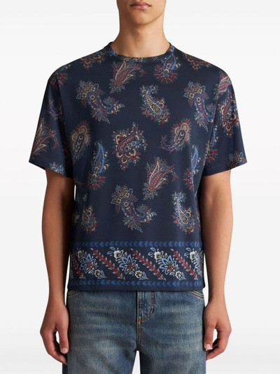 Etro paisley-print cotton T-shirt outlook