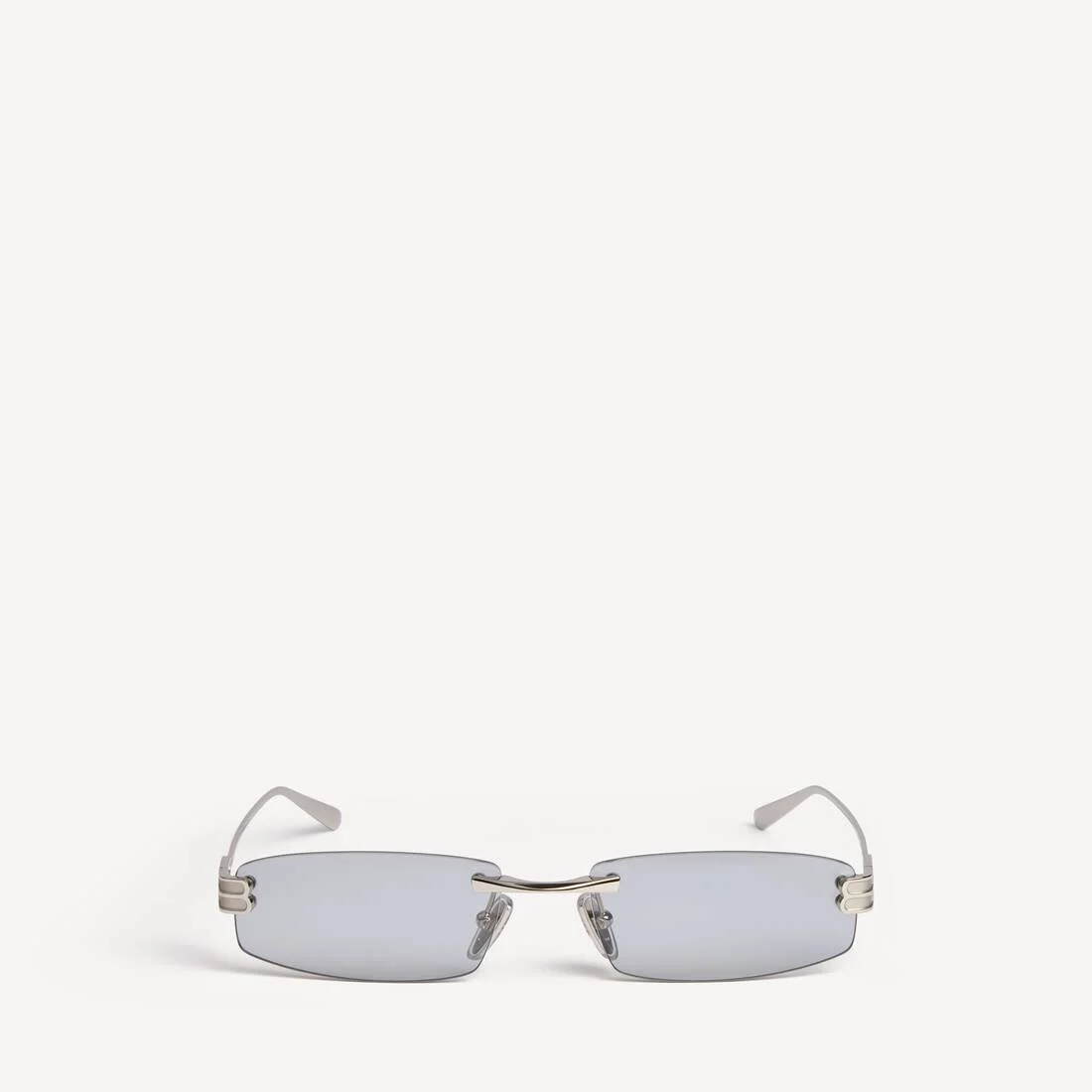 Women's Gossip Rectangle M Sunglasses in Silver - 1