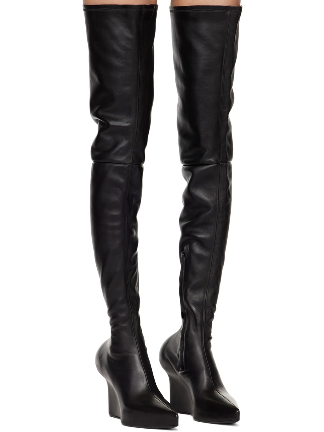 Black Pointed Boots - 4