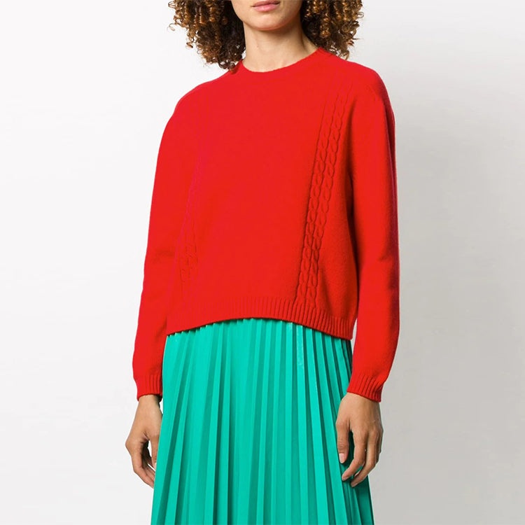 (WMNS) Gucci Knitted Wool Jumper 'Red' 609656-XKAP0-6509 - 6