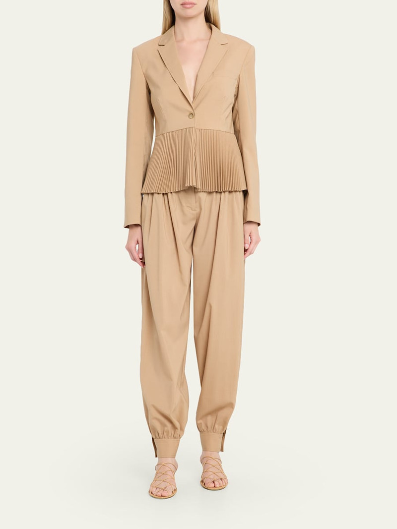 ULLA JOHNSON Greta Pleated Blazer outlook