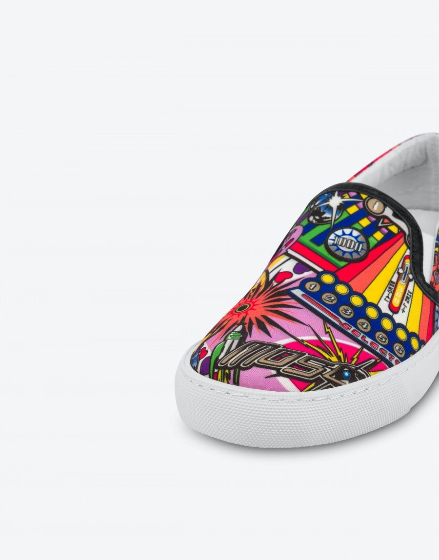 PINBALL PRINT SLIP ON SNEAKERS - 4