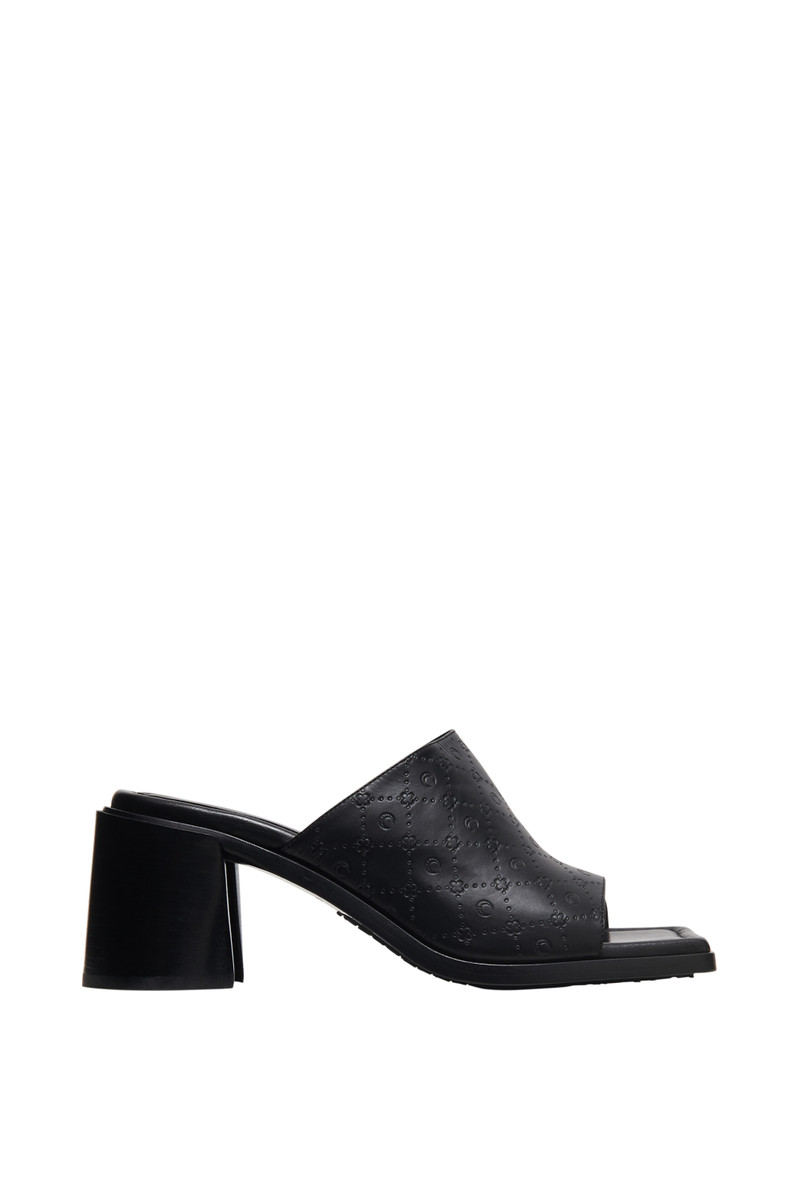 Embossed Leather MS Mules 1