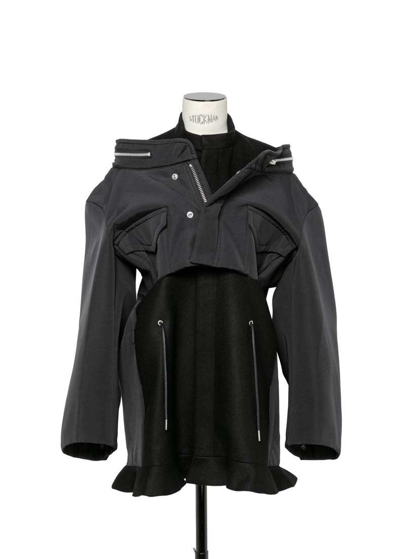 Grosgrain Bonding x Wool Melton Dress 1