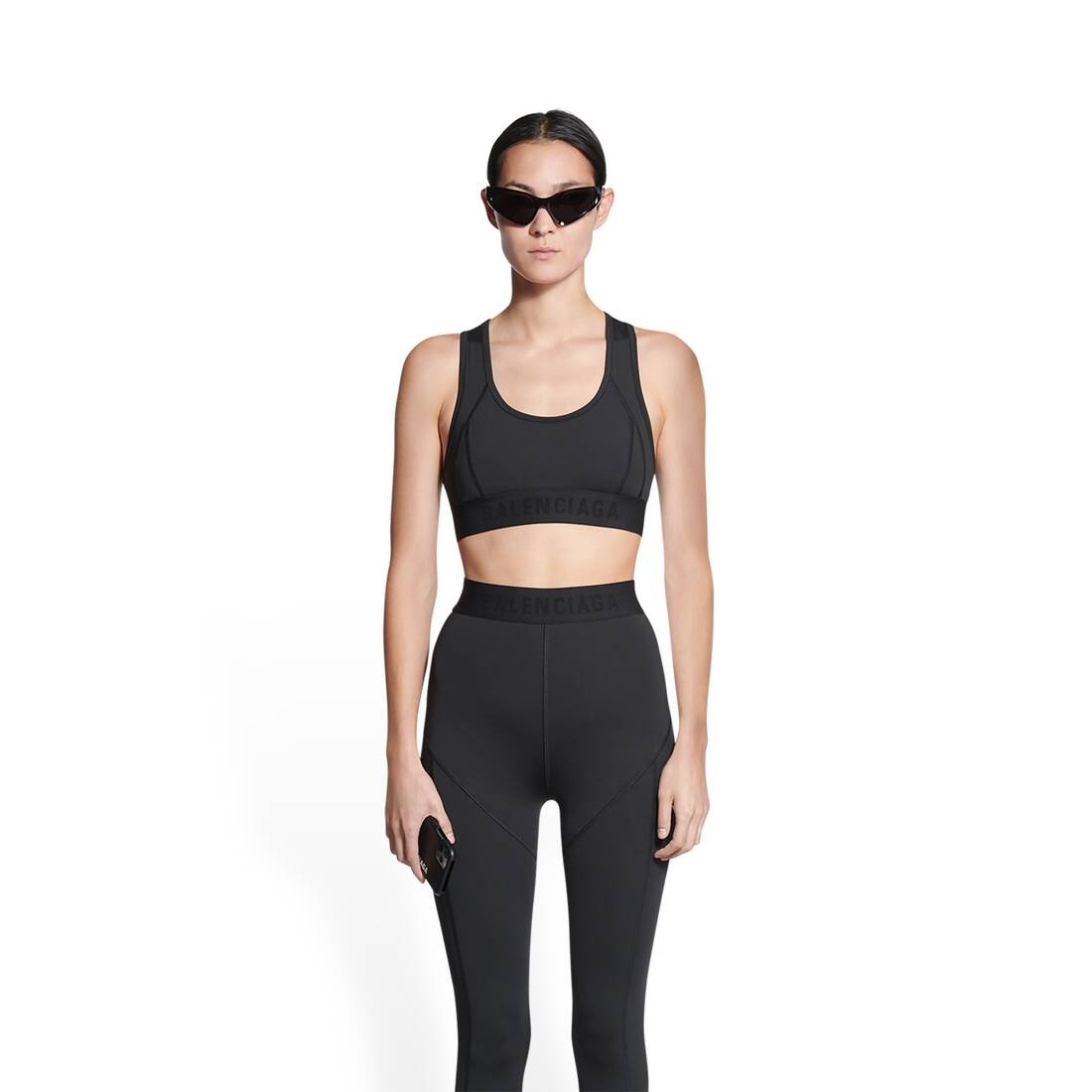 Women's 3b Sports Icon Athletic Sports Bra in Black - 5