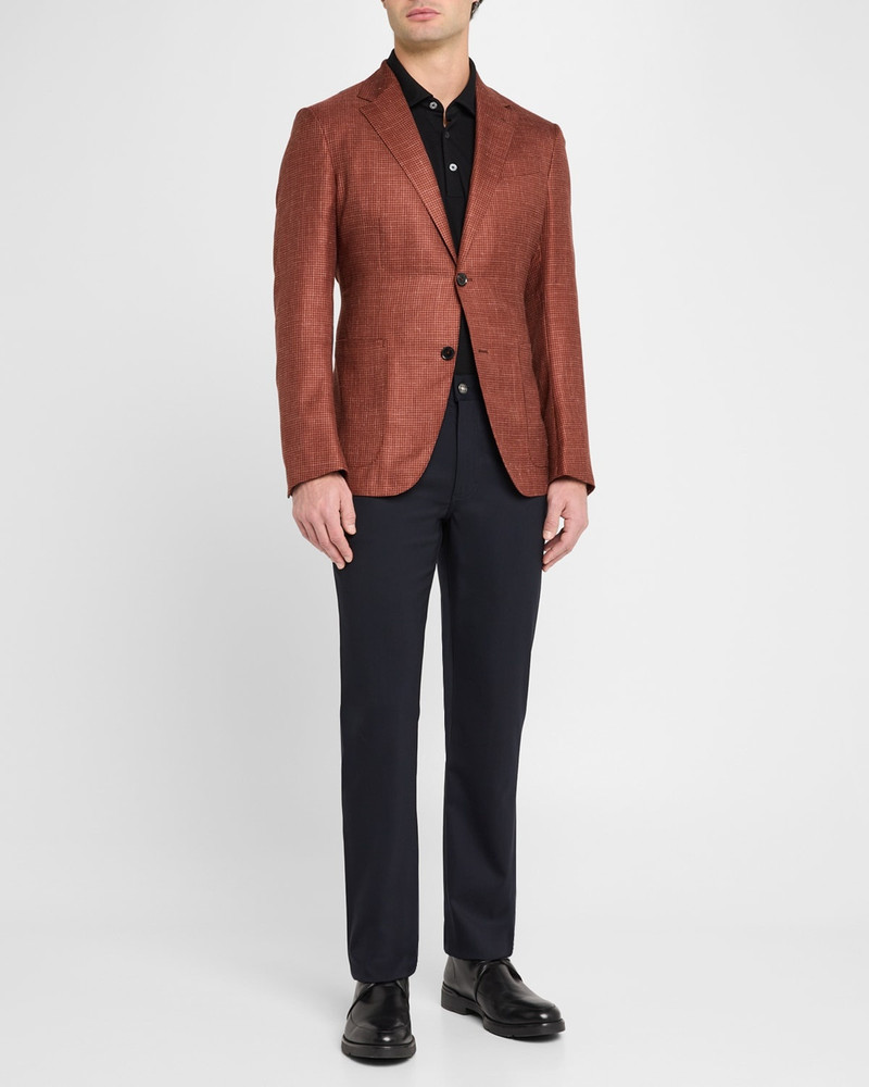 ZEGNA Men's Cashmere-Blend Houndstooth Sport Coat outlook