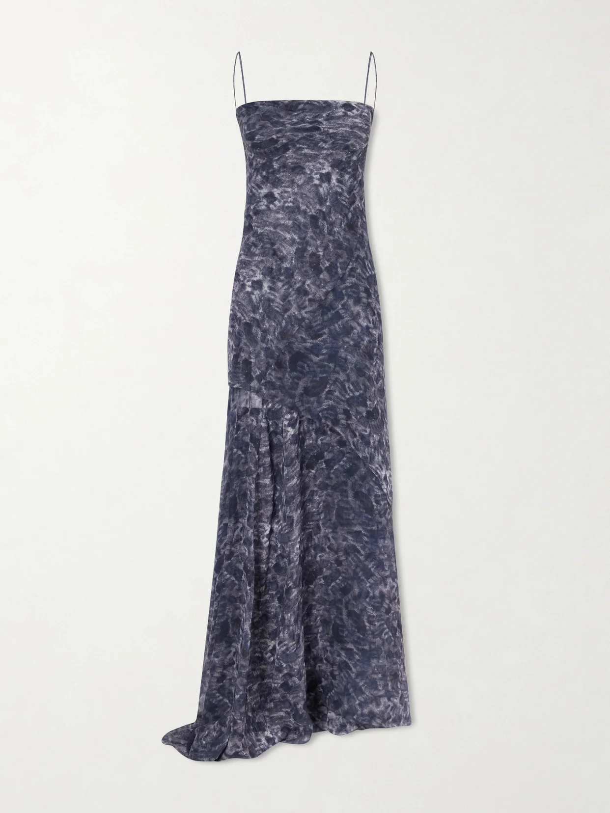 Meena Silk-satin Maxi Dress - 1