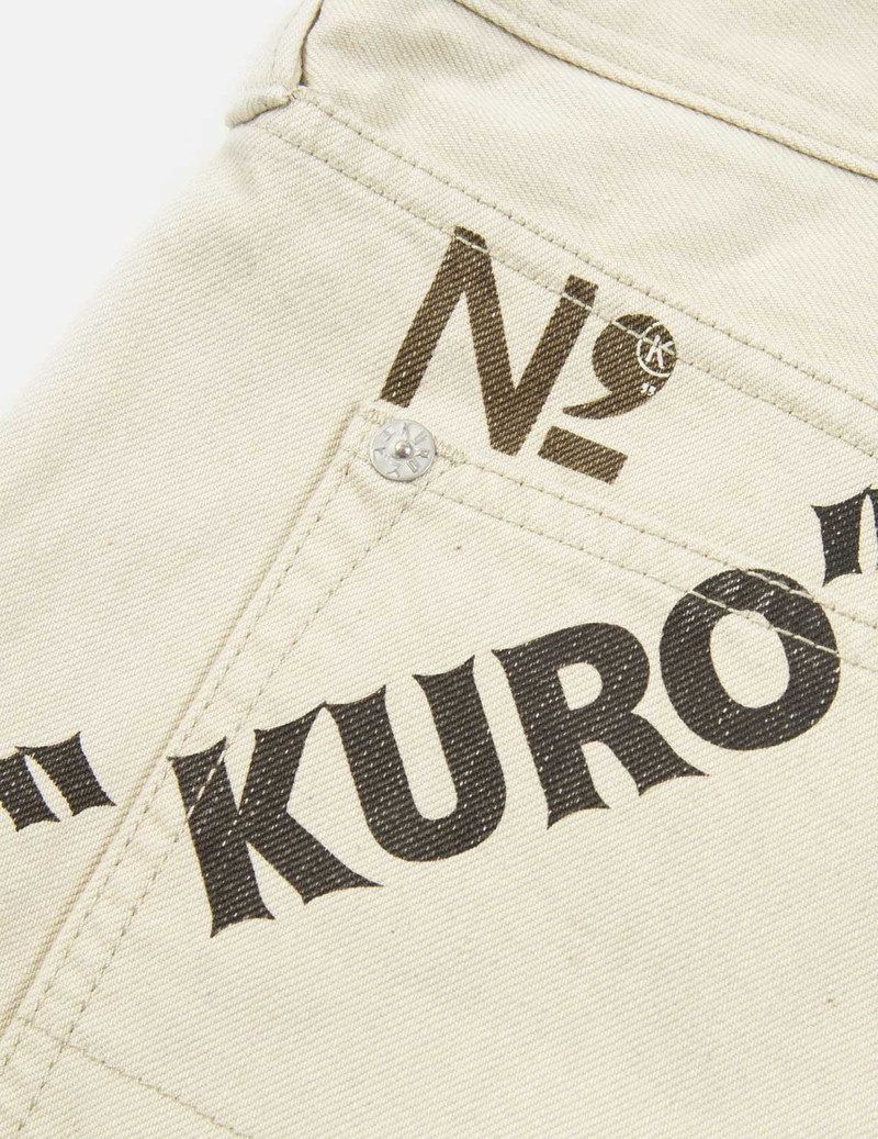 Seagull Print Colorblock Denim Jeans 10