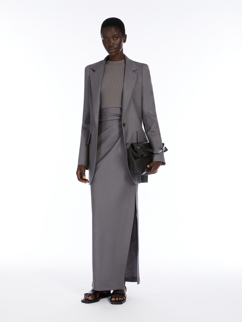 ARCELLA1234 Viscose crêpe cropped jumper 2