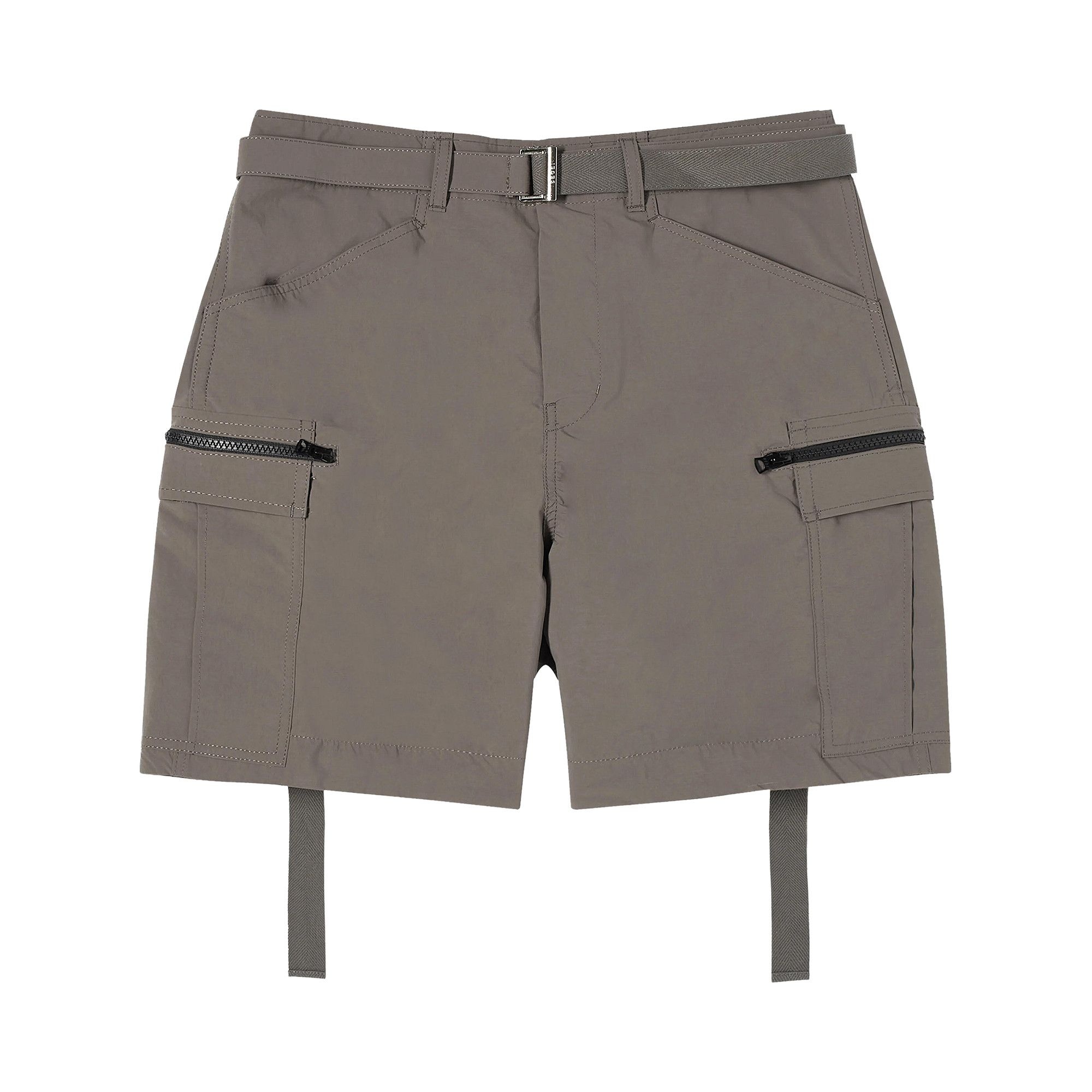 Sacai Matte Taffeta Shorts 'Taupe' - 1