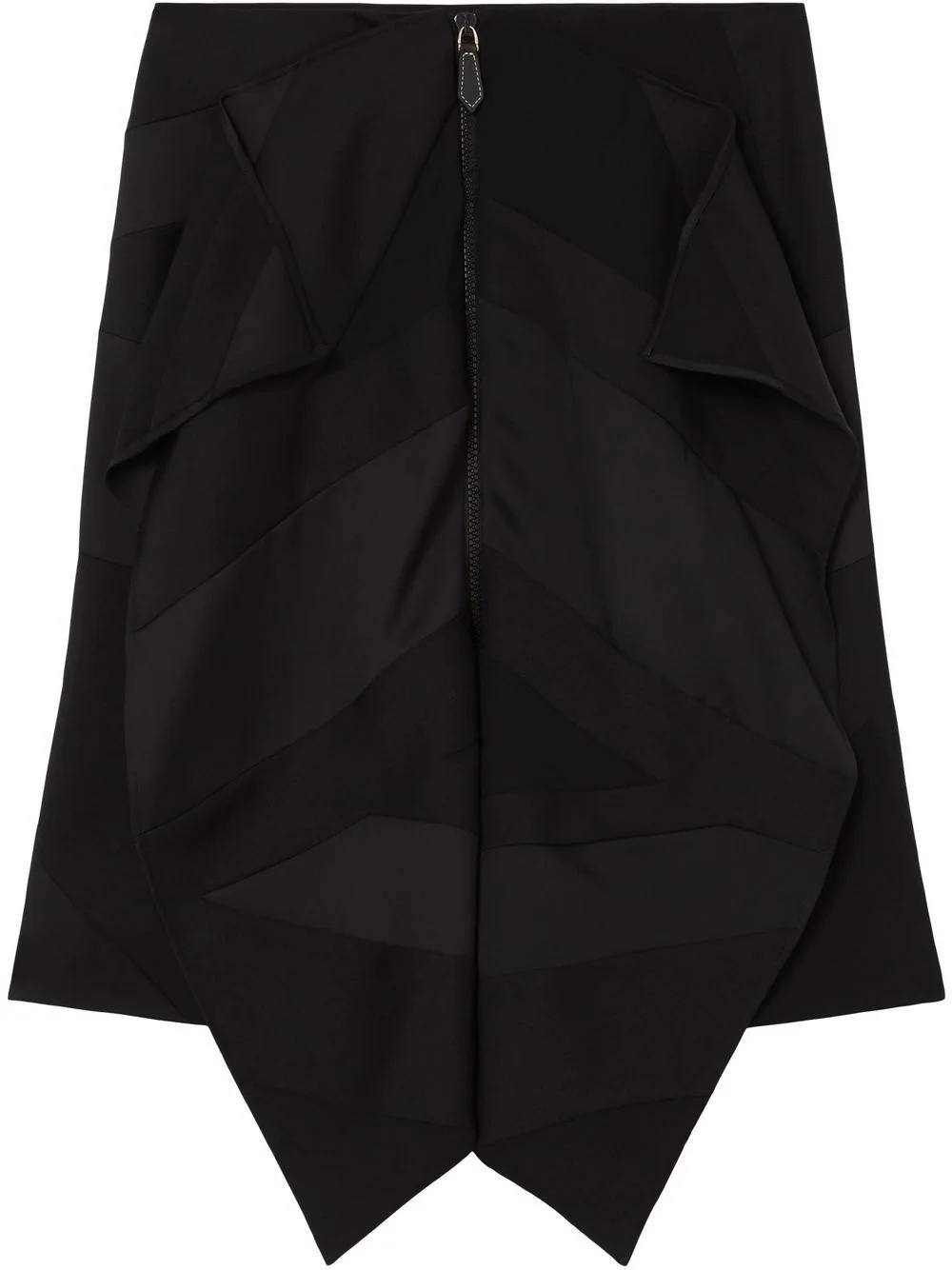 flag drape-detail skirt - 1