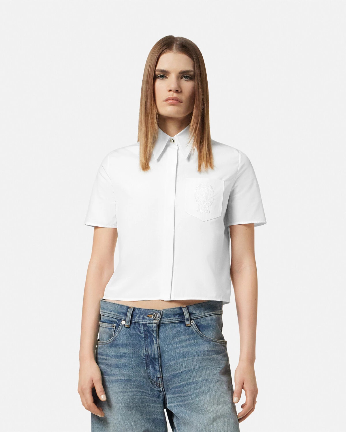 Embroidered Cameo Logo Top - 4