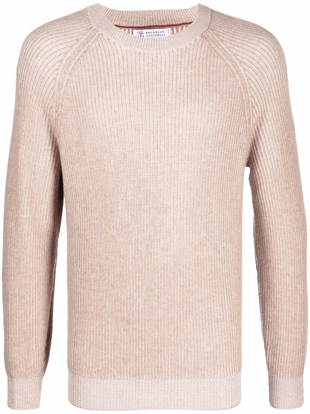 ribbed-knit cashmere jumper - 1