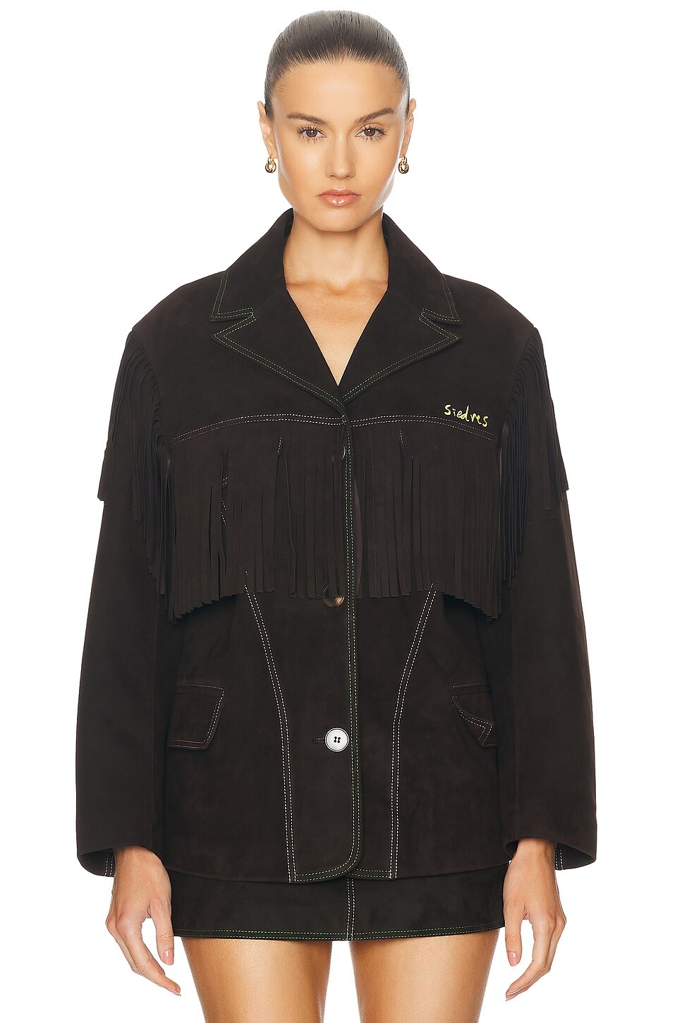 For FWRD Suede Fringe Jacket - 2