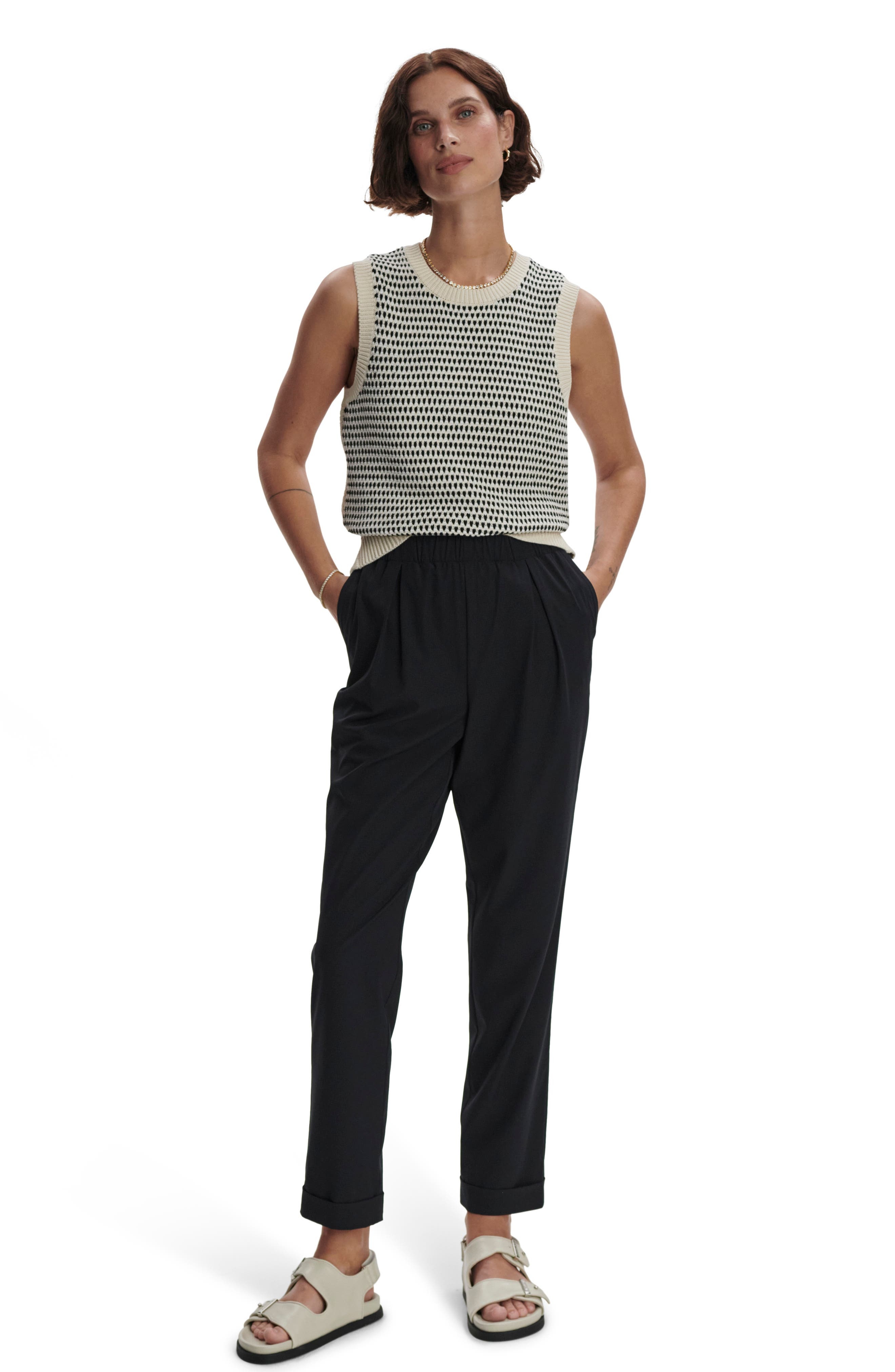 Varley Alana Slim Tapered Pants in Black at Nordstrom - 4