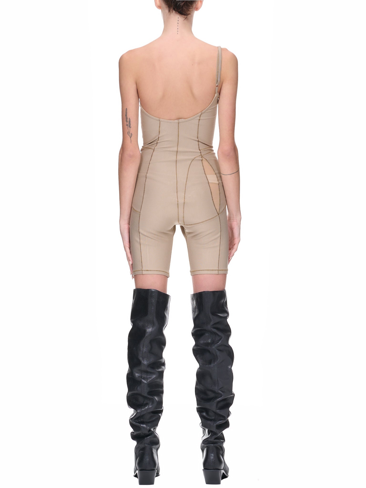 Rib Knit Jumpsuit - 3
