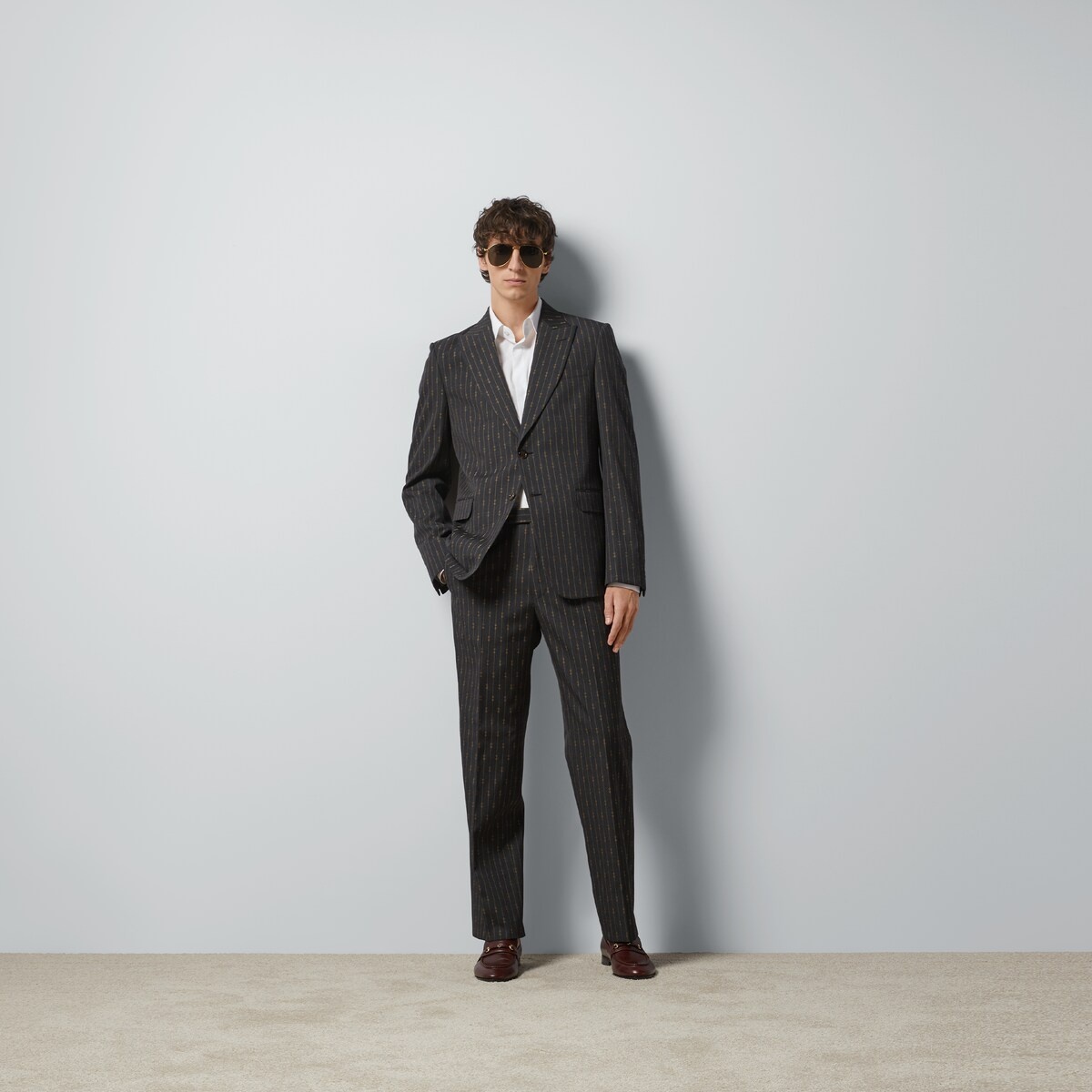 Cotton poplin shirt with Double G - 2