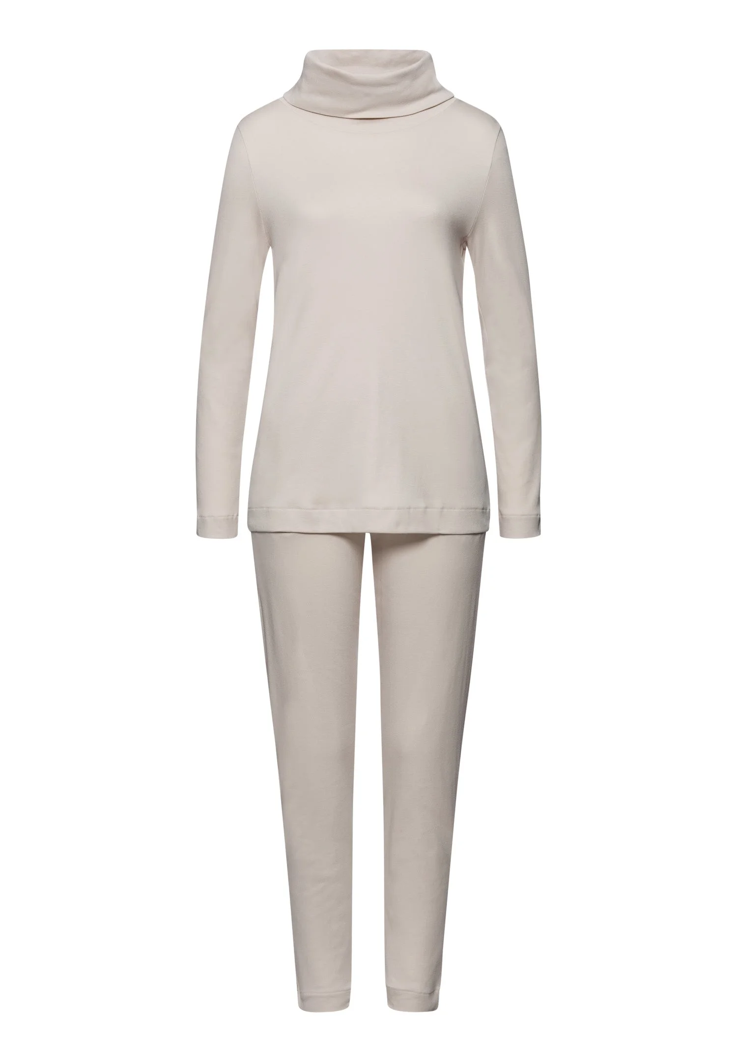 Agatha Cotton Turtleneck Pajama Set - 1