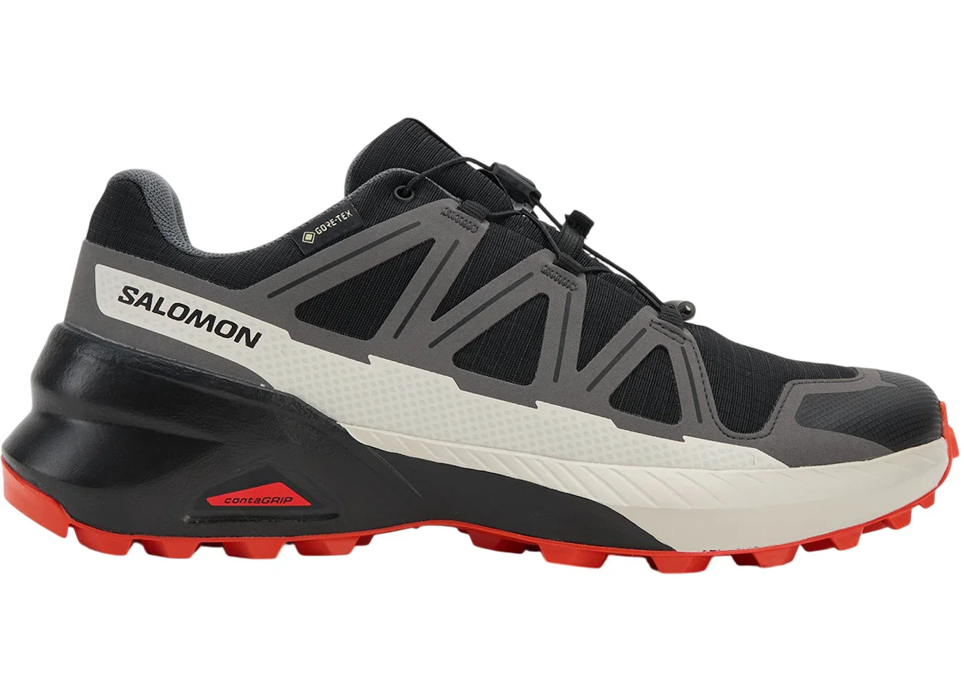 Salomon Speedcross Peak Gore-Tex Black Castlerock Cherry Tomato - 1