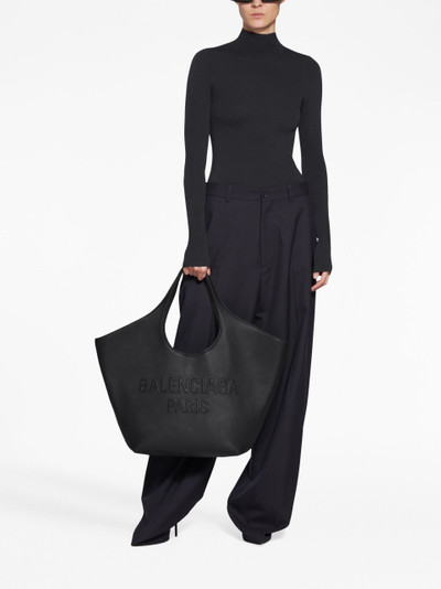 BALENCIAGA black Mary-Kate leather tote bag outlook