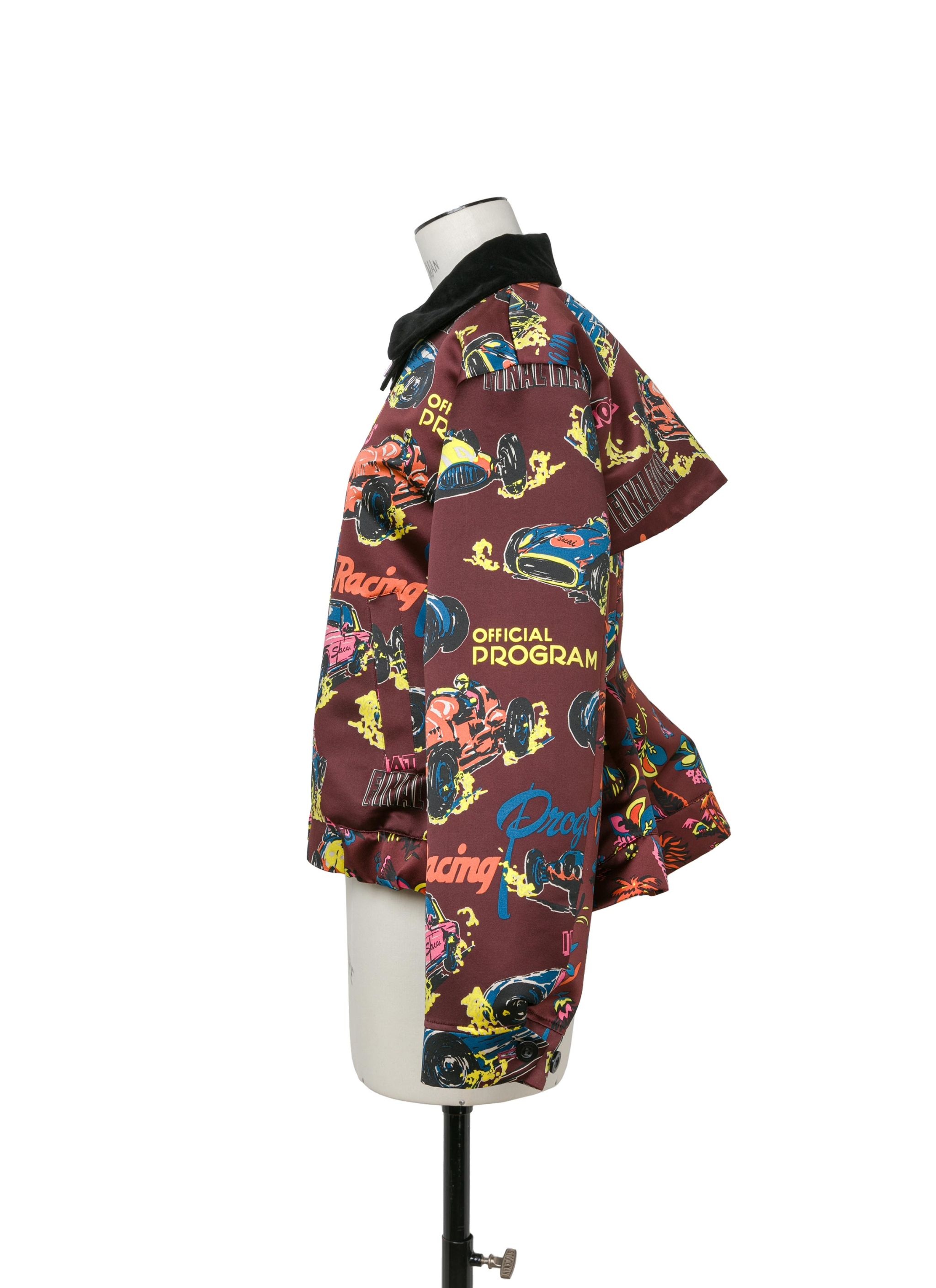 Car Race / Tropical Print Jacket - 3