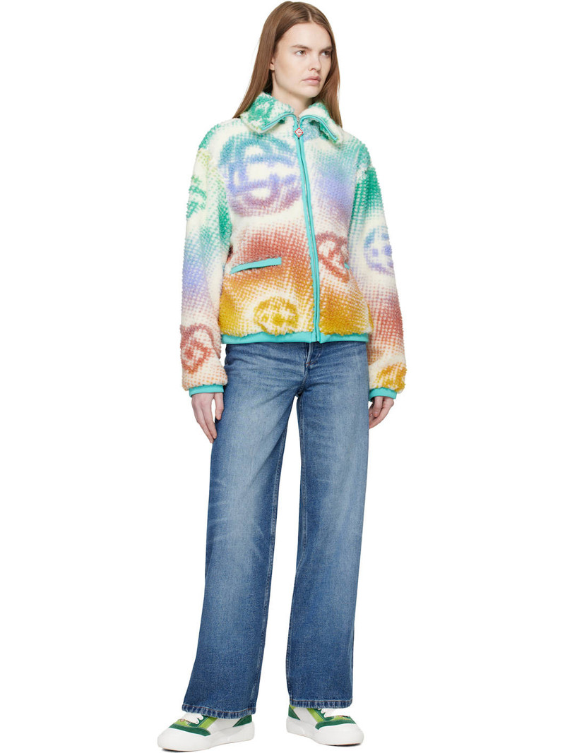 CASABLANCA Multicolor Monogram Fleece Jacket outlook