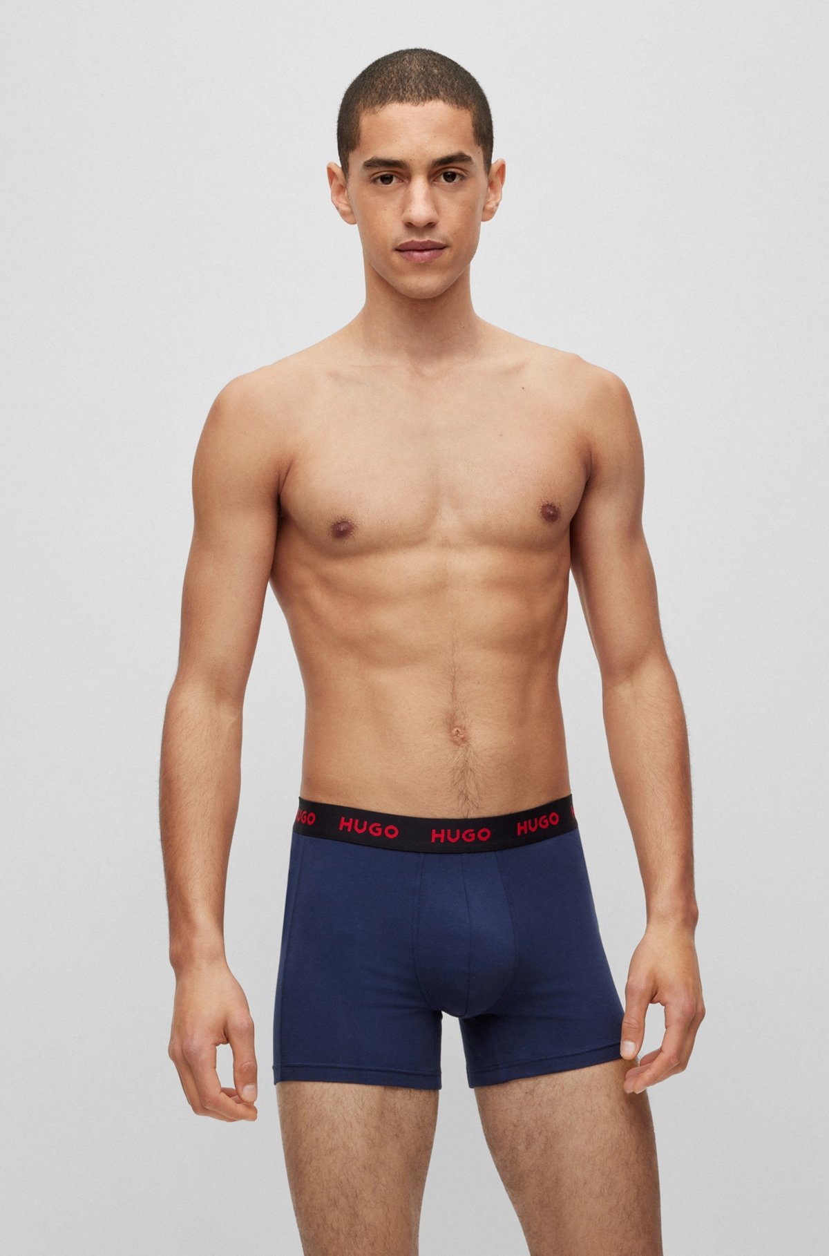 THREE-PACK OF LONGER-LENGTH STRETCH-COTTON BOXER BRIEFS - 7