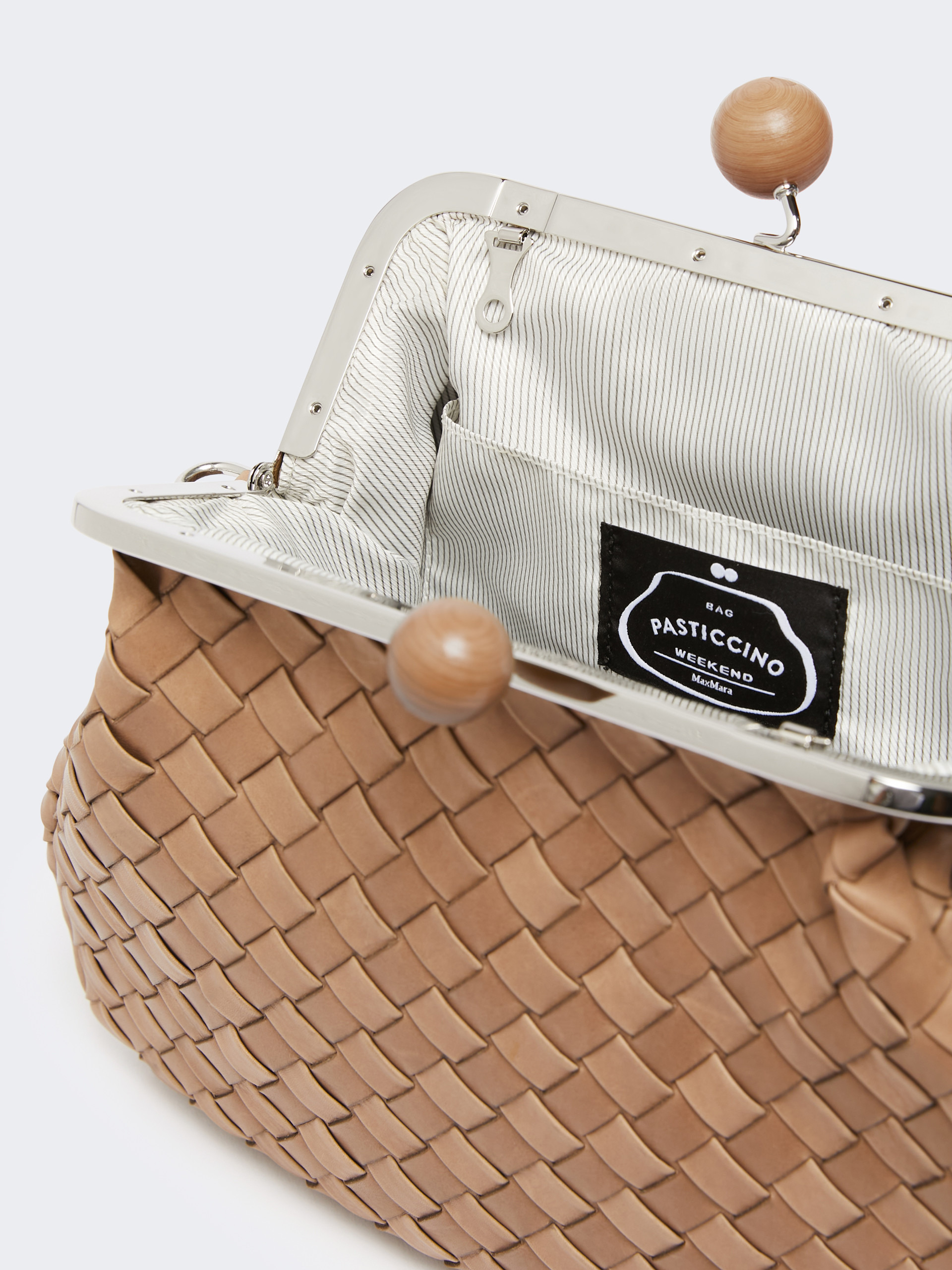 PANCIA Medium woven leather Pasticcino Bag - 6