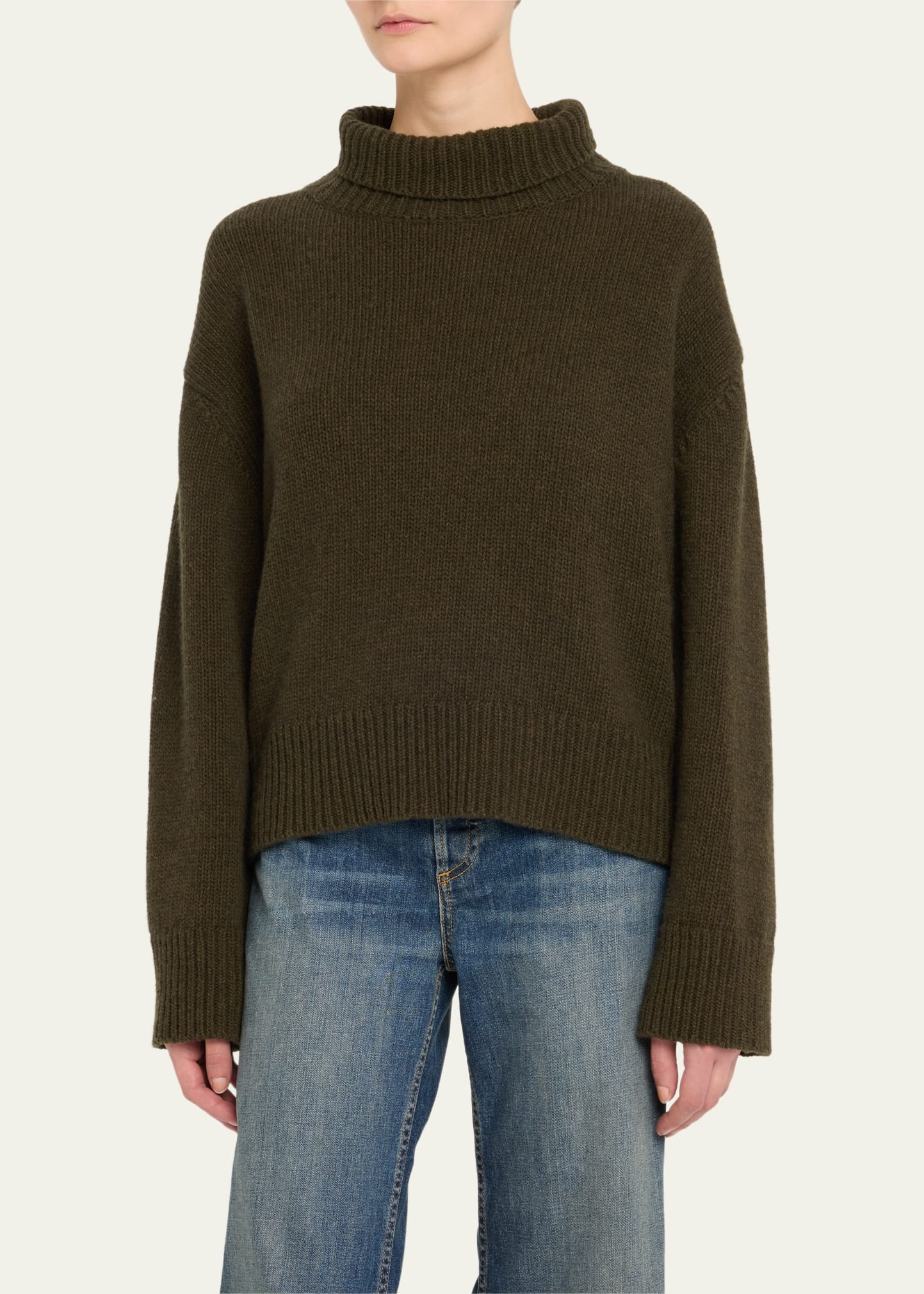 Omaira Funnel-Neck Wool Sweater - 4