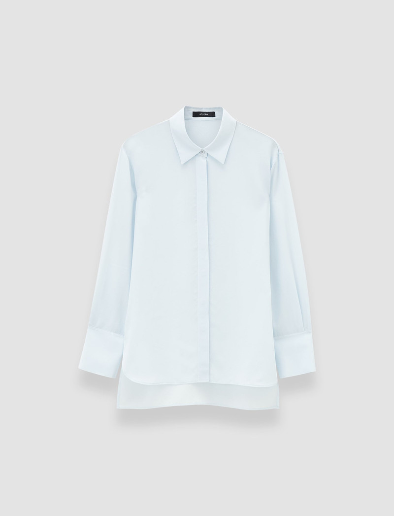 Bold Crepe de Soie Silk Blouse 1